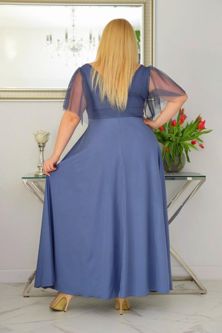 Moira – klasyczna sukienka maxi, która nigdy nie wychodzi z mody! GRAFITOWA - obrazek 5