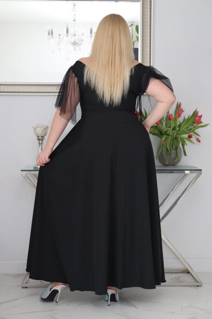 Moira – klasyczna sukienka maxi, która nigdy nie wychodzi z mody! CZARNA - obrazek 5