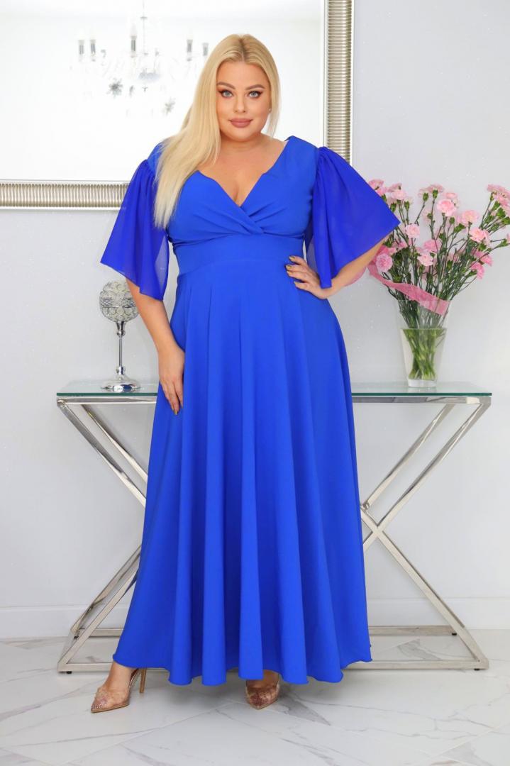 Malwa – odkryj sukienkę z lekkością szyfonowych rękawów. CHABROWA - obrazek 3