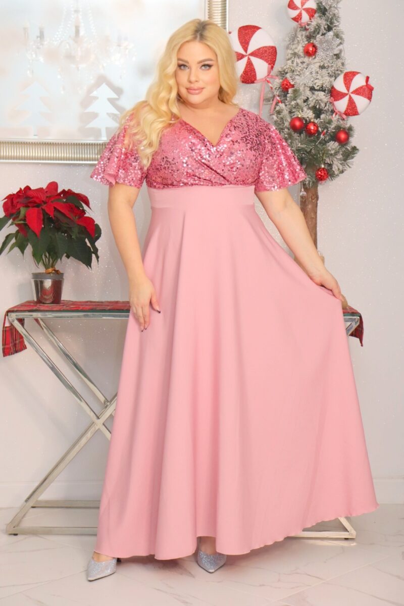 Sukienka Arwena - elegancja, która olśniewa. Kwintesencja wieczorowego blasku! WRZOSOWA KÓŁECZKA