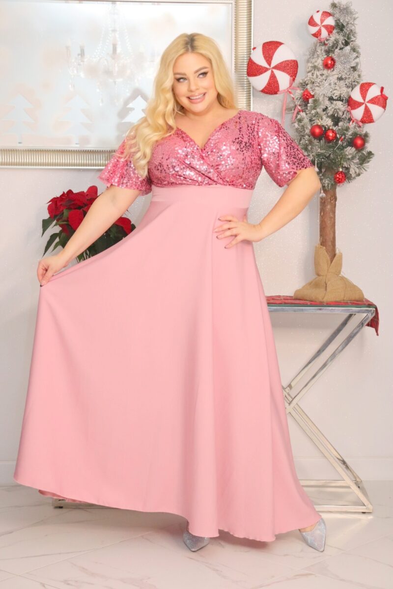 Sukienka Arwena - elegancja, która olśniewa. Kwintesencja wieczorowego blasku! WRZOSOWA KÓŁECZKA - obrazek 3