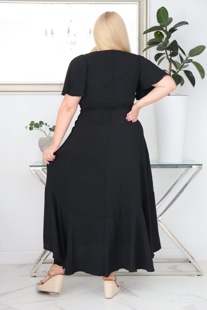 Sukienka ALBINA: Wygoda i elegancja w jednym. Poznaj sukienkę, w której się zakochasz! CZARNA - obrazek 6