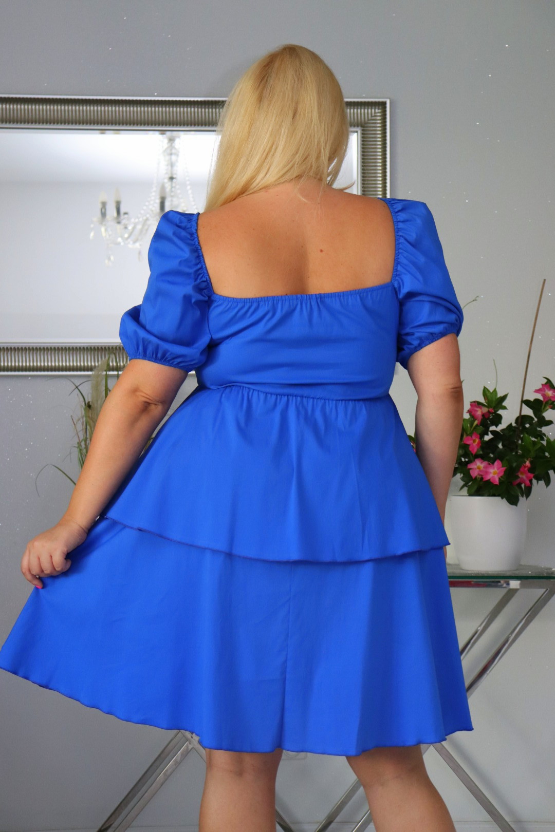 Sukienka LELANI rozkloszowana 100% bawełna CHABER NATURALNY SKŁAD - obrazek 6