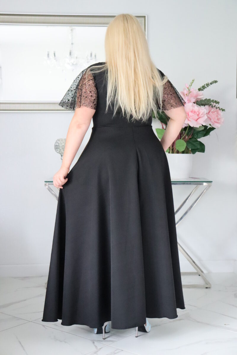 Sukienka Arwena - elegancja, która olśniewa. Kwintesencja wieczorowego blasku! CZARNA - obrazek 6