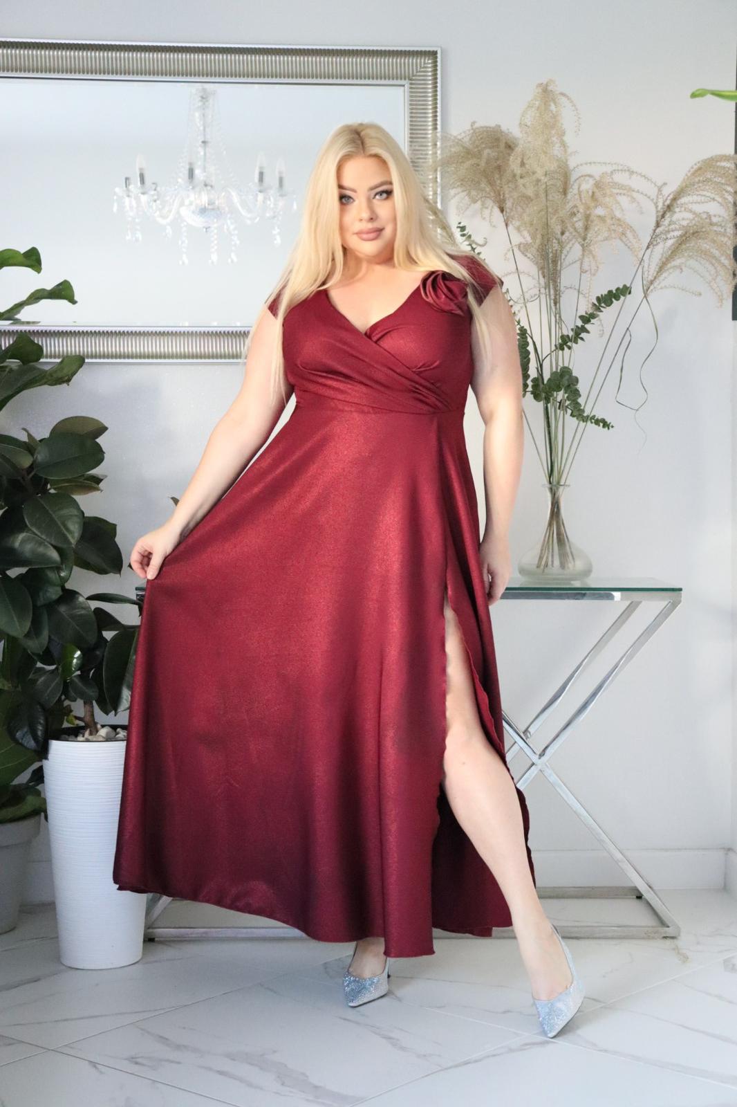 Hit Sezonu: Sukienka GERBERIA – 5 zalet, dzięki którym poczujesz się jak milion dolarów! 💰💖BORDOWA!