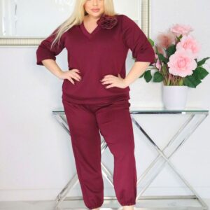 KOMFORT PRZEZ CAŁY DZIEŃ: Dres "masełko" Manuela. Wygoda jakiej szukasz! 🇵🇱 ŚLIWKA - obrazek 3