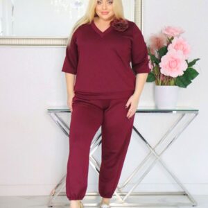 KOMFORT PRZEZ CAŁY DZIEŃ: Dres "masełko" Manuela. Wygoda jakiej szukasz! 🇵🇱 ŚLIWKA - obrazek 4